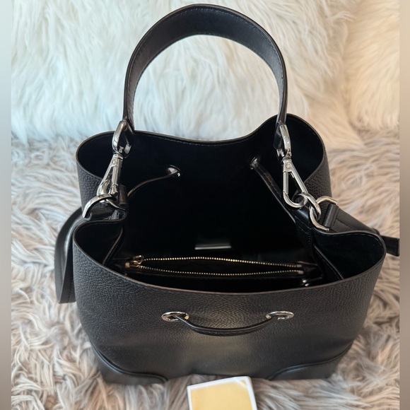 Michael Kors Black Leather Bucket Bag - Picture 15 of 16